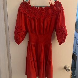 Red Gianni Bini off shoulder dress